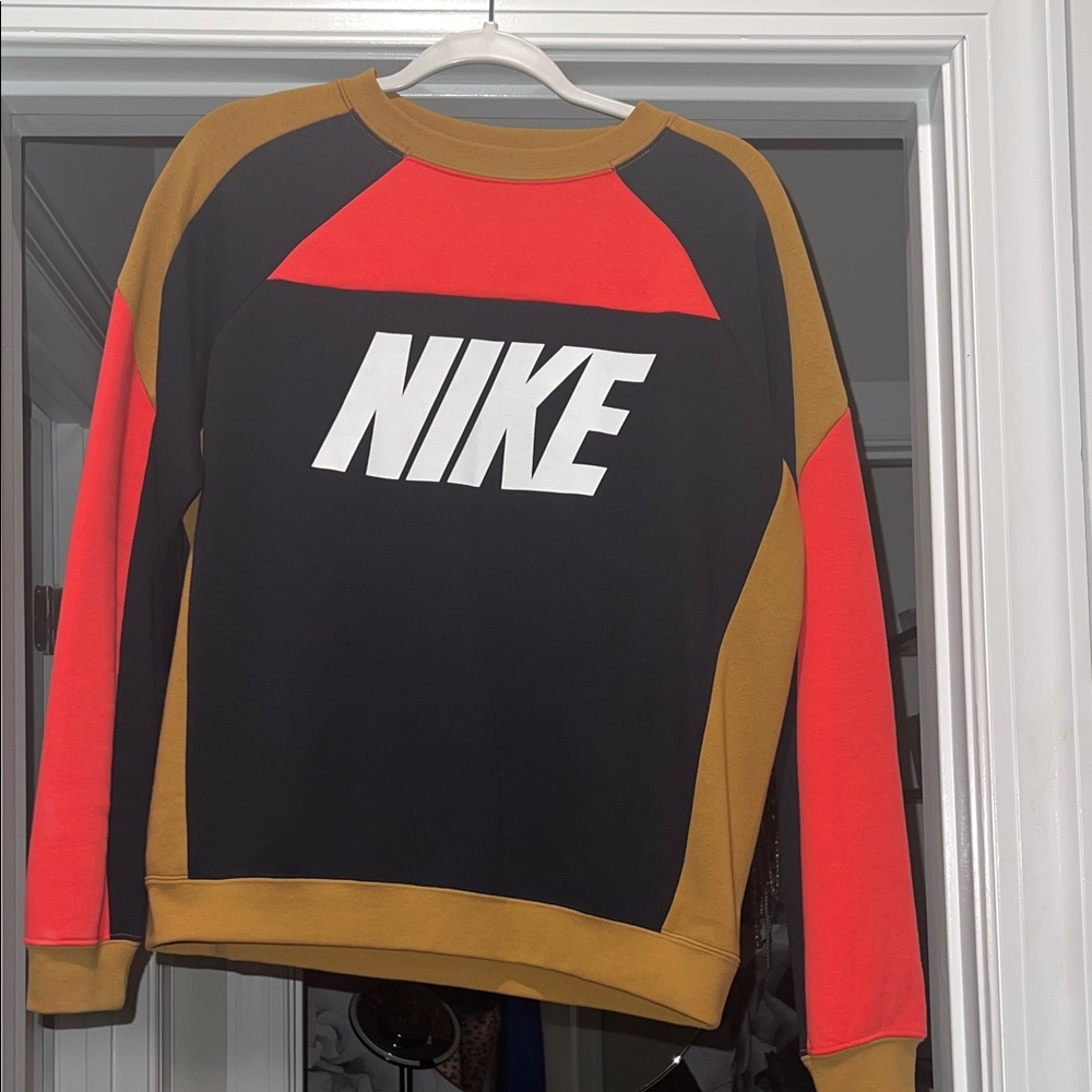 Nike Unisex Black, Red, and Gold Crewneck Sweater (brand new)